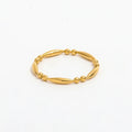 High End 18K PVD Gold Plated Round Beads and Oval Beads Stainless Steel Jewelry Women Gift