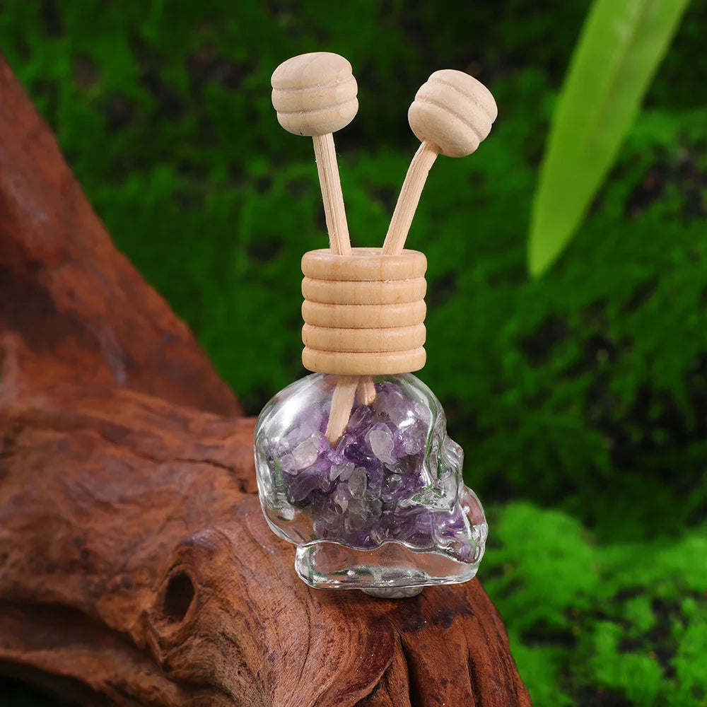 Fashion Purple Natural Crystal Gravel Amethyst Skull for Decoration Gift