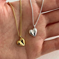 Newly Women Fashion Elegant Jewelry 925 Sterling Silver Heart Pendant Clavicle Necklace