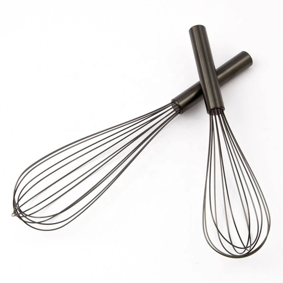 Best Selling Eco-Friendly Multifunction Egg Whisk Stainless Steel Home Kitchen Tool Dark Grey Handle Modern Style Egg Beater