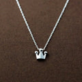 925 Sterling Silver Crown Necklaces Pendants for Women Fine Lady Festival Gift Jewelry