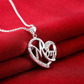 Mother's Day Necklace Fashion Mom Letter Love Necklace Charms Diamond Letter Pendant Necklace Jewelry the Best Gift for Mother
