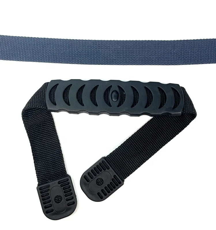 Plastic Crescent Shaped Hollowed Out Ribbon Ends Nylon Webbing Strap Transport Rubber for Plastic Backpack Accessories
