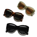 Retro Cat Eye Square Sunglasses for Women Men UV400 Sun Glasses Luxury Designer Bold Street Style Korean Leopard Outdoor Shades