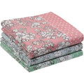 Bulk Wholesale Ladies' 45X45cm Premium Soft Cotton Handkerchiefs Flower Printed Vintage Hankies for Women's Gifting Daily Uses