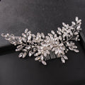 Full Rhinestone Crystal Handmade Wedding Hair Combs Hair Accessories for Bridal Flower Headpiece Women Bride Jewelry
