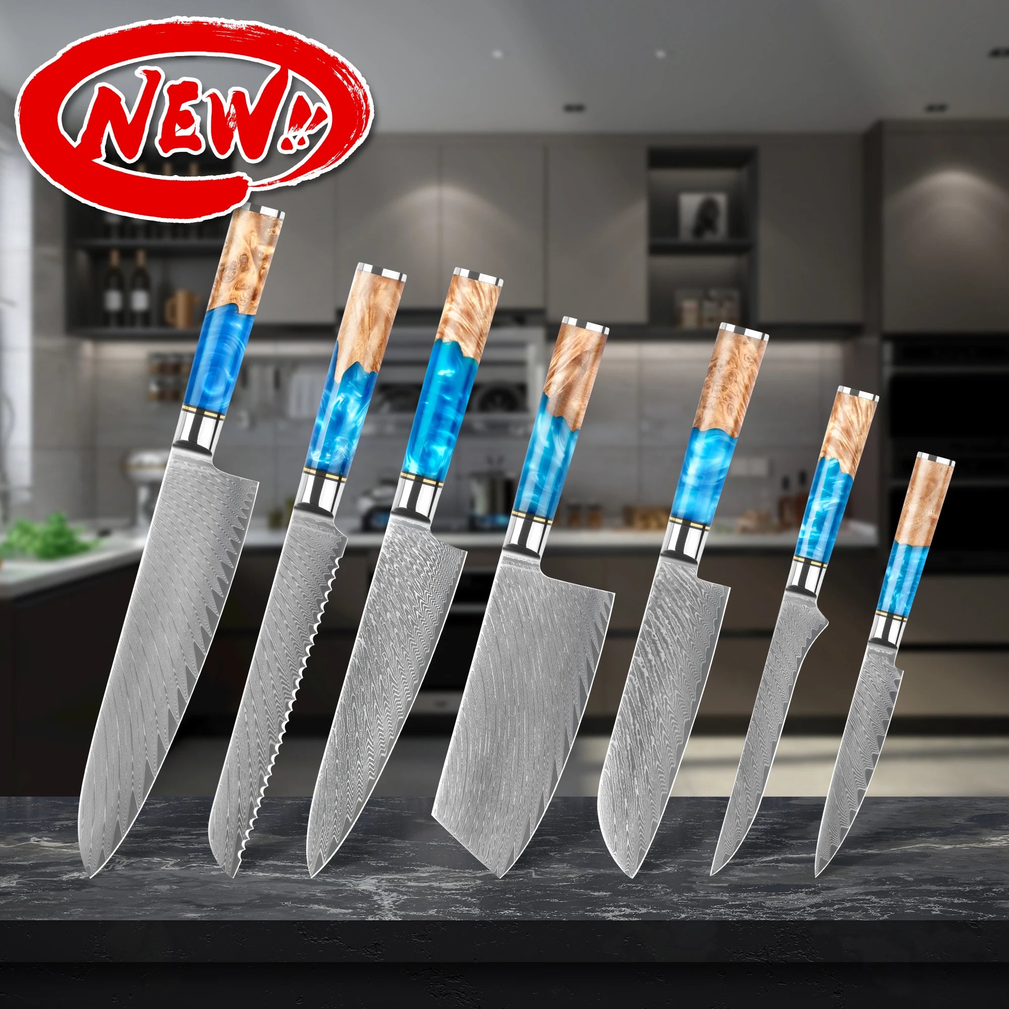 10% off USA Top Selling 67 Layer Japanese Professional Chef Knives Sets Vg10 Damascus Steel Kitchen Knife Set with Gift Box