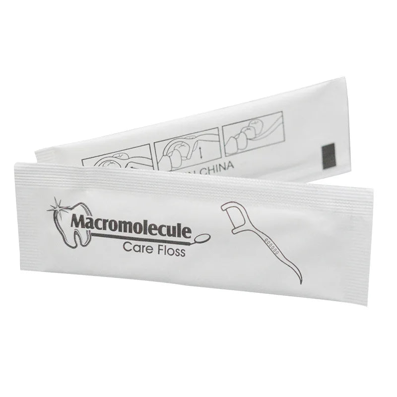 Factory Direct Selling 500pcs/bag Portable Silk Dental Floss Help to Clean the Dirt Single Dental Floss Pick