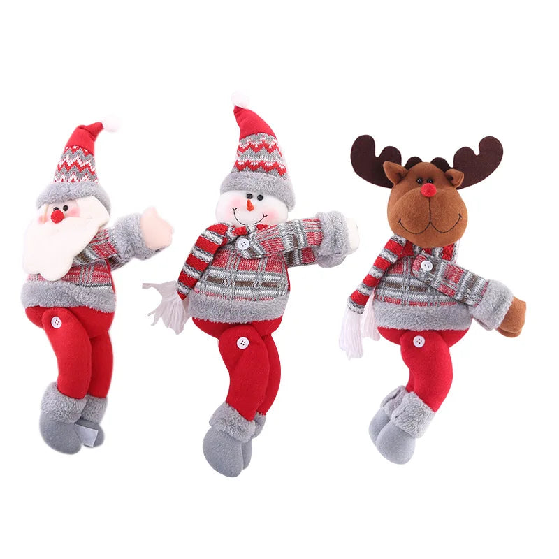 Christmas Curtain Buckle Tieback Santa Snowman Curtain Tiebacks Holdback Fastener Buckle Clamp Window Decorations