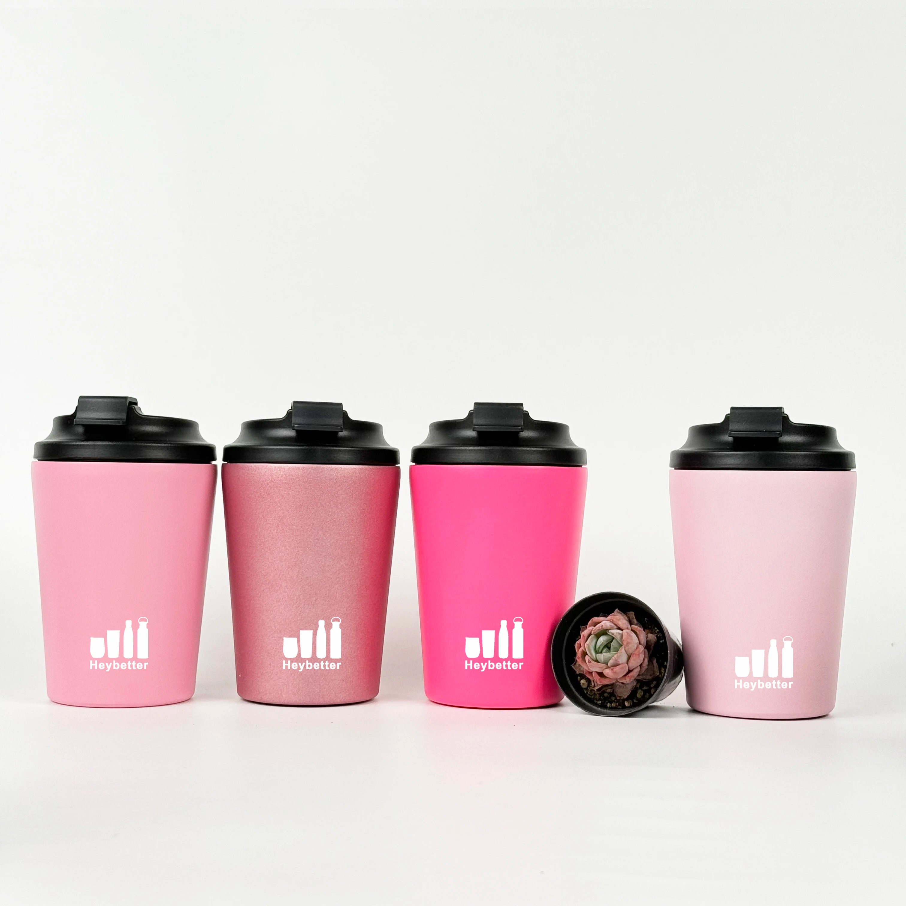 Half a Million 12oz 380ml Reusable Coffee Cup Travel Mug Insulated Thermal Stainless Steel Metal Mug Tumbler Cold Hot Coffe