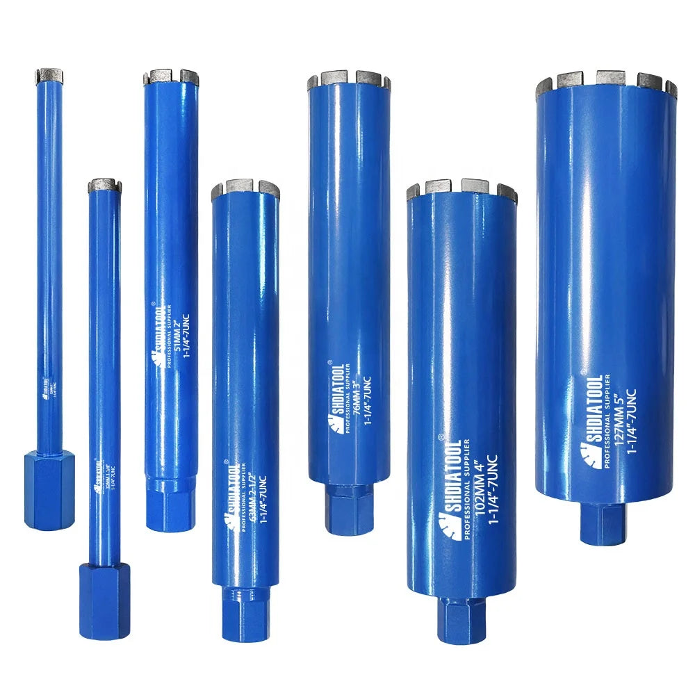 1-1/4"-7 Concrete Hole Saw Drilling Bit Wet Diamond Core Drill Bits for Reinforced Brick Wall Masonry for Electric Drill Machine