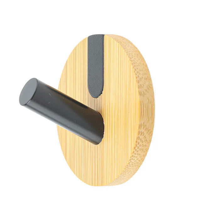 Hat Hook Factory Wholesale Hat Towel Rack Stick Shower Bamboo Wall Mount Hooks