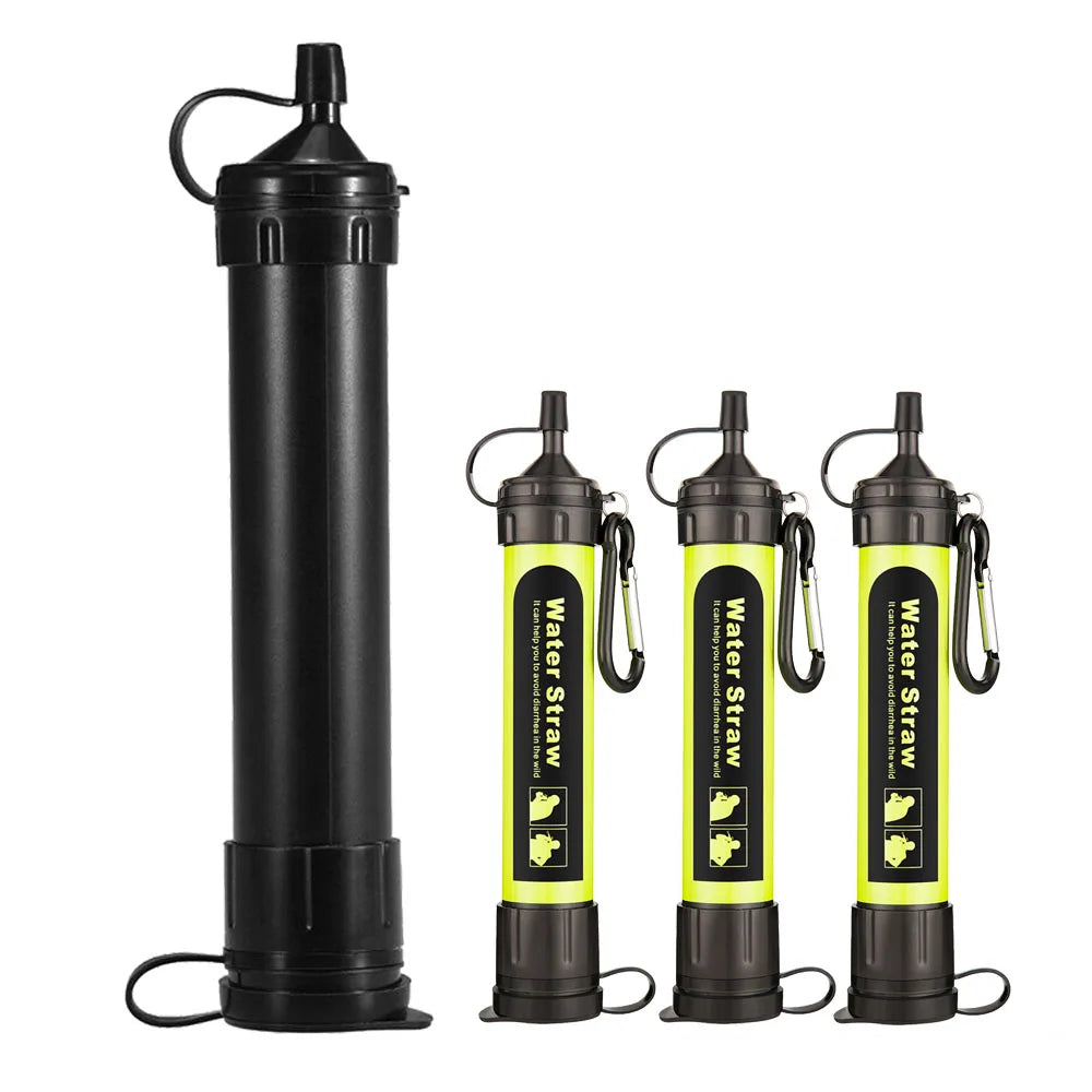 EPA Passed Outdoor Camping Hiking Emergency Survival Personal Water Filter Straw 2-Pack 4-pack 6-pack