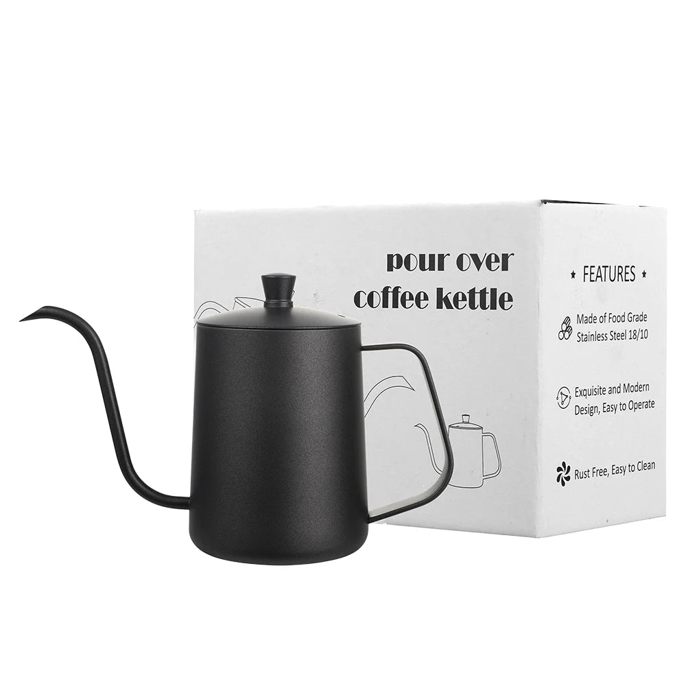 Stainless Drip Coffee Pot Pour Over Coffee Kettle Gooseneck Coffee Maker Spout Standard Hand Drip