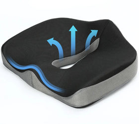 OEM Stadium Chair Car Support PU Polyester Adults Orthopedic Hemorrhoid Hip Cushion