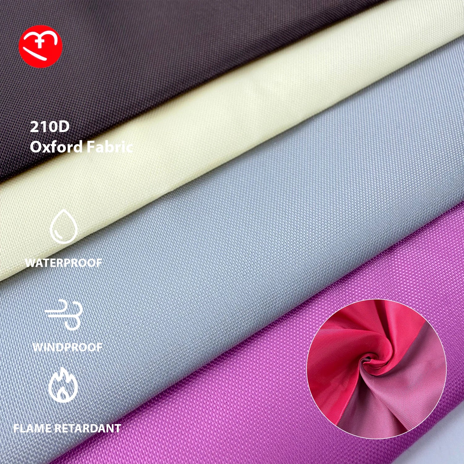 210D Nylon6 Oxford Fabric Water-repellent and Tear Resistant for Bag Nylon Oxford Fabric