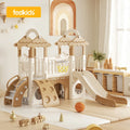 Baby Toys Children's Playground Indoor Big Climbing Frame Set Playhouse Plastic Home Double Slides for Kids