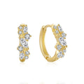 SP INS Korean Luxury S925 Sterling Silver Cubic Zirconia Hoop Earrings