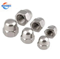 Free Sample DIN158 Hexagon Domed Cap Nuts Made in China Galvanized Zinc Plated Finish