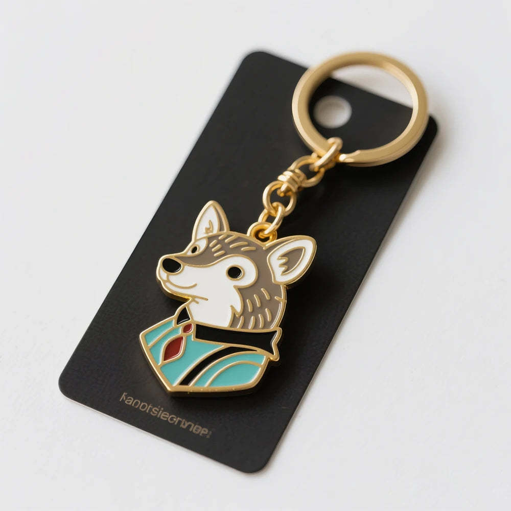 Custom Silver Matt Black Metal Shape Enamel Logo Car 3d Key Chain Soft Enamel 2d Anime Logo Keychain
