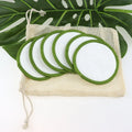 OEM Custom Eco-Friendly Bamboo Cotton Simple High Absorbency Makeup Remover Face Pads Organic Reusable Washable Mesh Terry MegaBDM