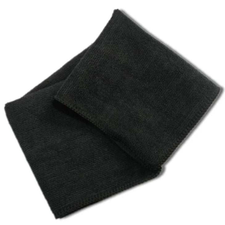 Black Microfiber Towel with Custom logo