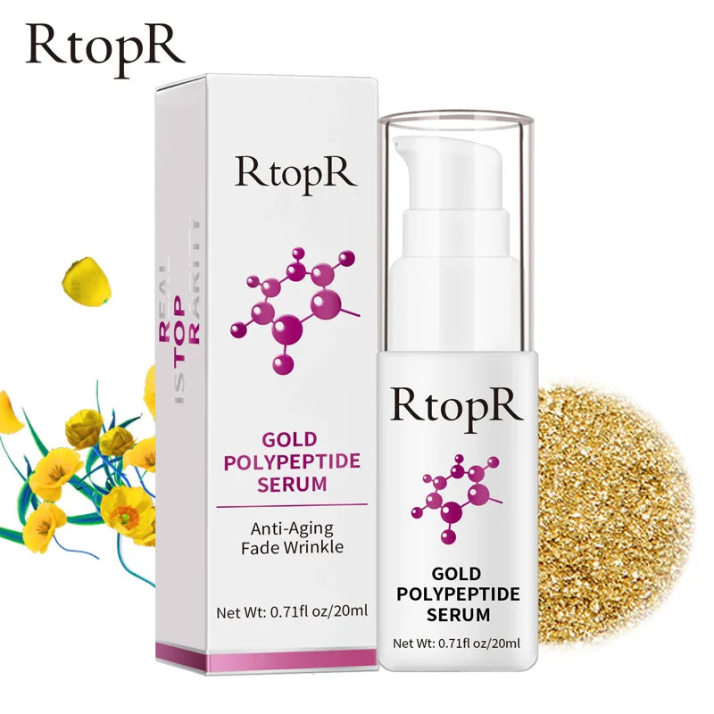 RtopR Professional Skin Care Anti Aging Wrinkle Hydrating Gold Polypeptide Facial Serum