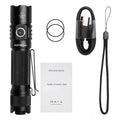ATR SP35T Outdoor Tactical LED Flashlight Long-Throw Waterproof with Dual Switch & Power Indicator Aluminum Alloy IP68 Rating