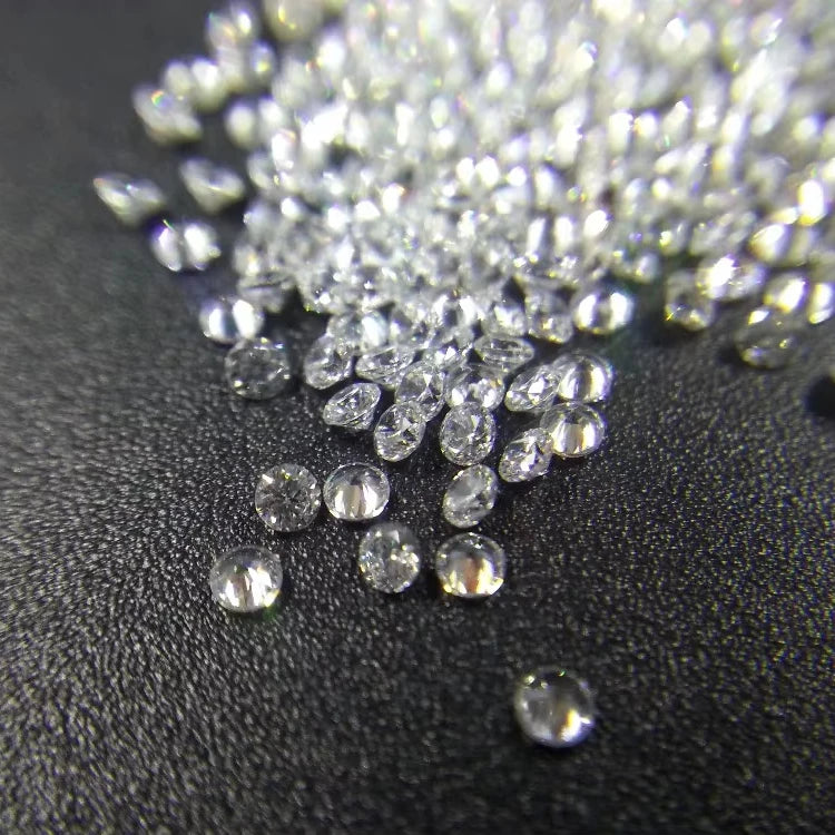 Synthetic White Diamonds Small Size 0.8mm 2.9mm Price Per Carat Melee Diamonds DEF VVS VS HPHT CVD Lab Grown Diamond