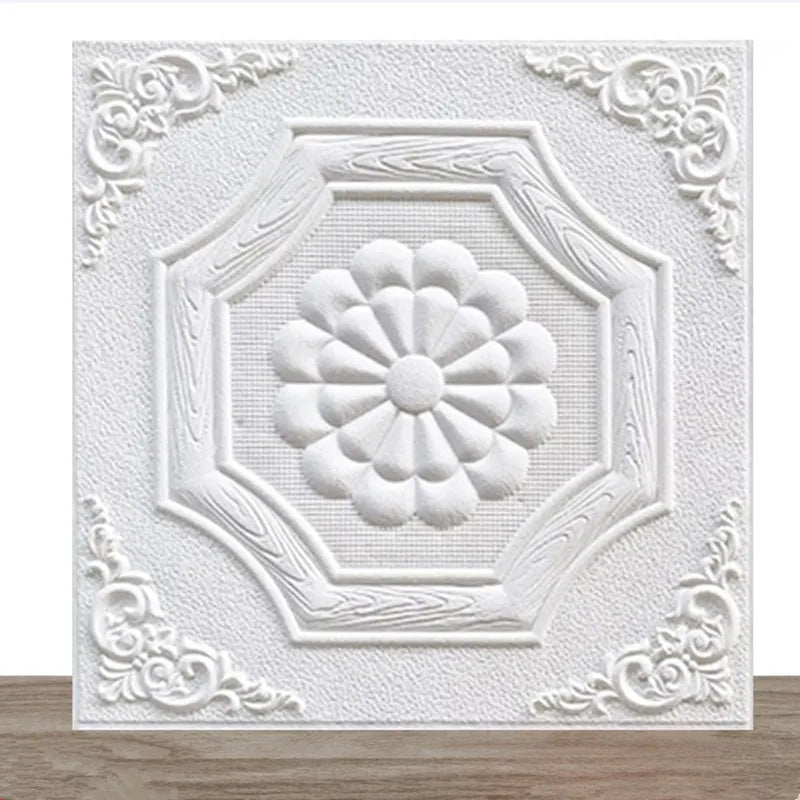 Cross Border Waterproof and Moisture-proof Ceiling Wallpaper Decoration Sticker Foam Wall Sticker Bedside Upholstered Wallpaper