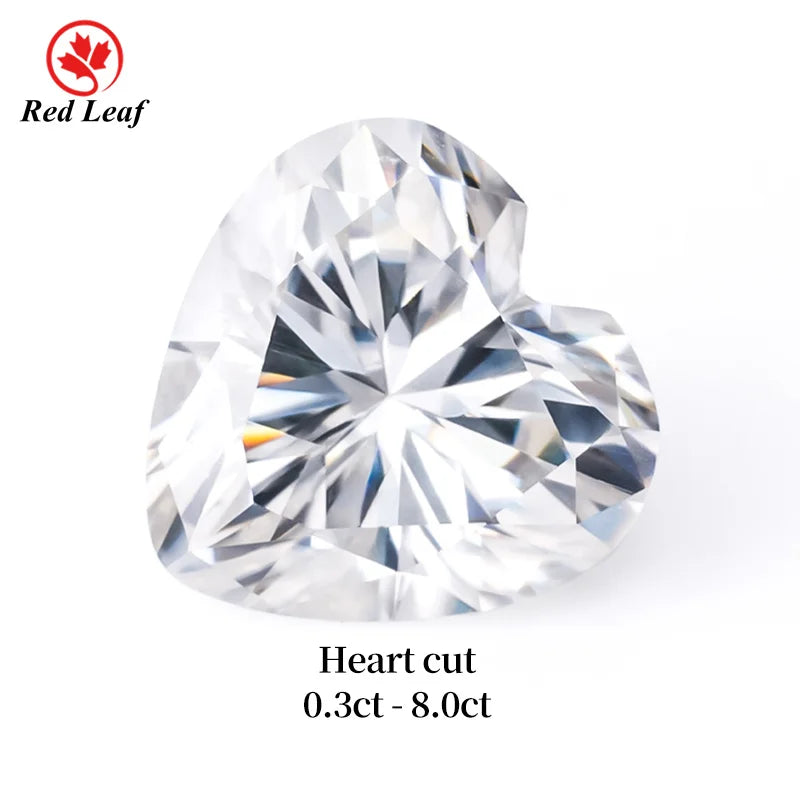 Wuzhou Factory Direct DEF Color Vvs1 Heart Faceted Cut Lab Created Moissanite Loose Gemstones GRA Certificate Color Play/Fire