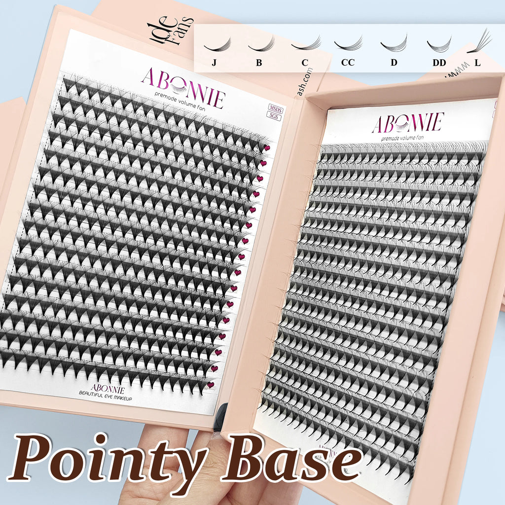 Korean Fiber Lash Supplies Wholesale Prefab Lash Trays Pre Made Lash Fans New Style 2d 6d 10d 20d Lash Fans Premade Volume Fans