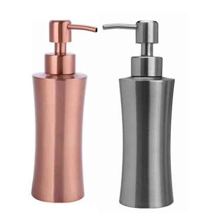 250ml 304 Stainless Steel Foam Soap Dispenser with Touch Pump for Kitchen Bathroom & Hotel Use-Modern Design