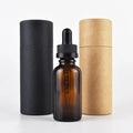 Luxury Dropper for Essential Oil Glass Lotion Bottle for Hair Oils 1oz 30ml Amber Blue Green Glass Pipette Bottles Paper Tube