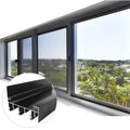 Customized Aluminum Alloy Doors and Windows Sliding Windows Self-built House Balcony Windows and Custom-made Aluminum Profiles