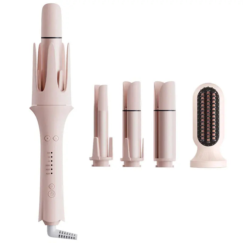 Private Label Titanium Auto Hair Curler Portable LED Temperature Display Rotating Automatic Hair Styler for Household Hotel Use