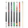 Budget Club Public 1/2 Pool Cue Maple Shaft 13mm Cowhide Tip Paint Decal Butt Cheap Wholesale American 9-Ball Cue