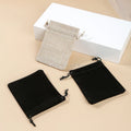 JD GEMS Wholesale Custom Logo Black Flannel Velvet Pouch Gift Drawstring Bag Packaging Velvet Jewelry Pouch