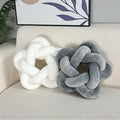 Wholesale Fashion Home Decor Handmade Plush Knot Cushion Ball Throw Pillow Stuffed Knitted Technique with Pentagram Shape