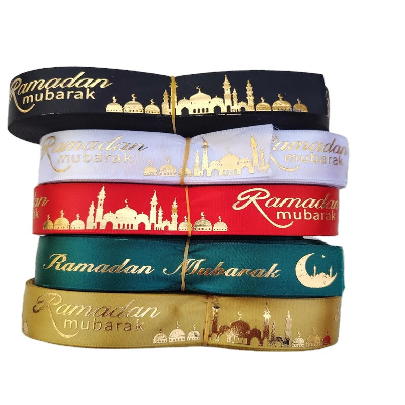 Factory Price Printed logo Satin Ribbon Custom for Gift Box With Ribbon  Personalized 3/8 Grosgrain Printing