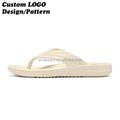 BreezeStep Custom EVA Slippers Men's Summer Sports Flip-Flops Home Slides Beach Sandals Flat Sliders Custom Slipper Fl