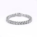 Cadermay Jewelry Hip Hop Cuban Bracelet Iced Out Moissanite Diamonds 6mm Width 7inches Silver 925 Cuban Chain Bracelet