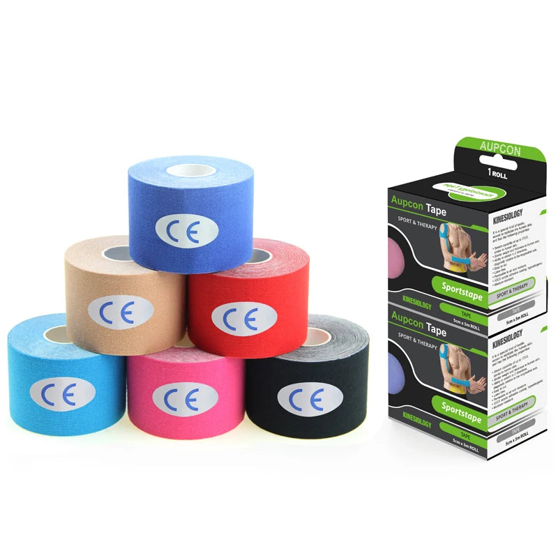 For Aupcon Wholesale Custom Cotton Kinesiology Athletic Tape Sports Safety Muscle Tape