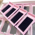Wholesale Velvet Lash Extensions Cashmere Lash Trays Custom Logo Volume PBT Korean Individual Eyelash Extensions Supplier MegaBDM
