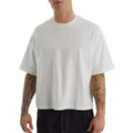 Wholesale Men's Acid Washed Vintage Cropped T-Shirt Boxy Fit 250 Gsm Cotton Oversized Heavy Weight Digital Printed Knitted
