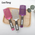 Wholesale Custom Logo Woman Person Scalp Massage Nondisposable Vent Cushion Soft Hair Detangler Nylon Brush