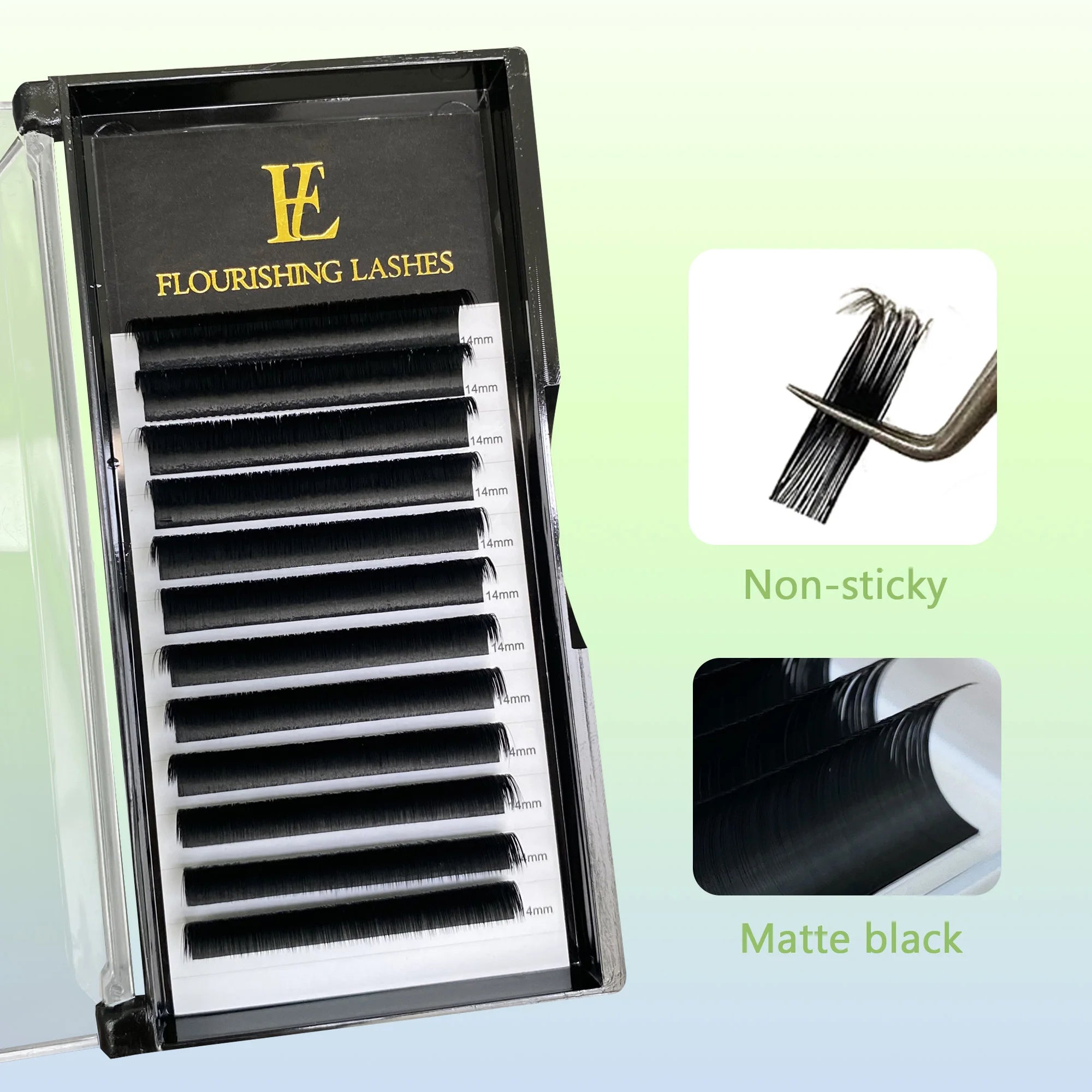 Russian Volume Lash Tray Pbt Fiber Volume Lashes Extensiones Supply Wholesale Cashmere Eyelash Extensions Wholesale Eye Lashes