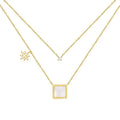 New Hot-selling Hot Style Temperament Exquisite Gold Plated Zircon Star Pendant Necklace for Women's Anniversary