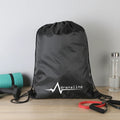 Custom Logo Sports Gym Travel Promotional Lightweight 210d Cheap Black Polyester Cinch Sack Drawstring Gift Bag String Backpack