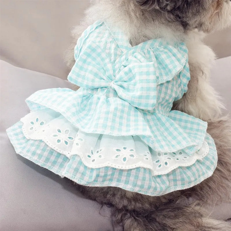 Wholesale Cute Lattice Lace Pet Dog Dress